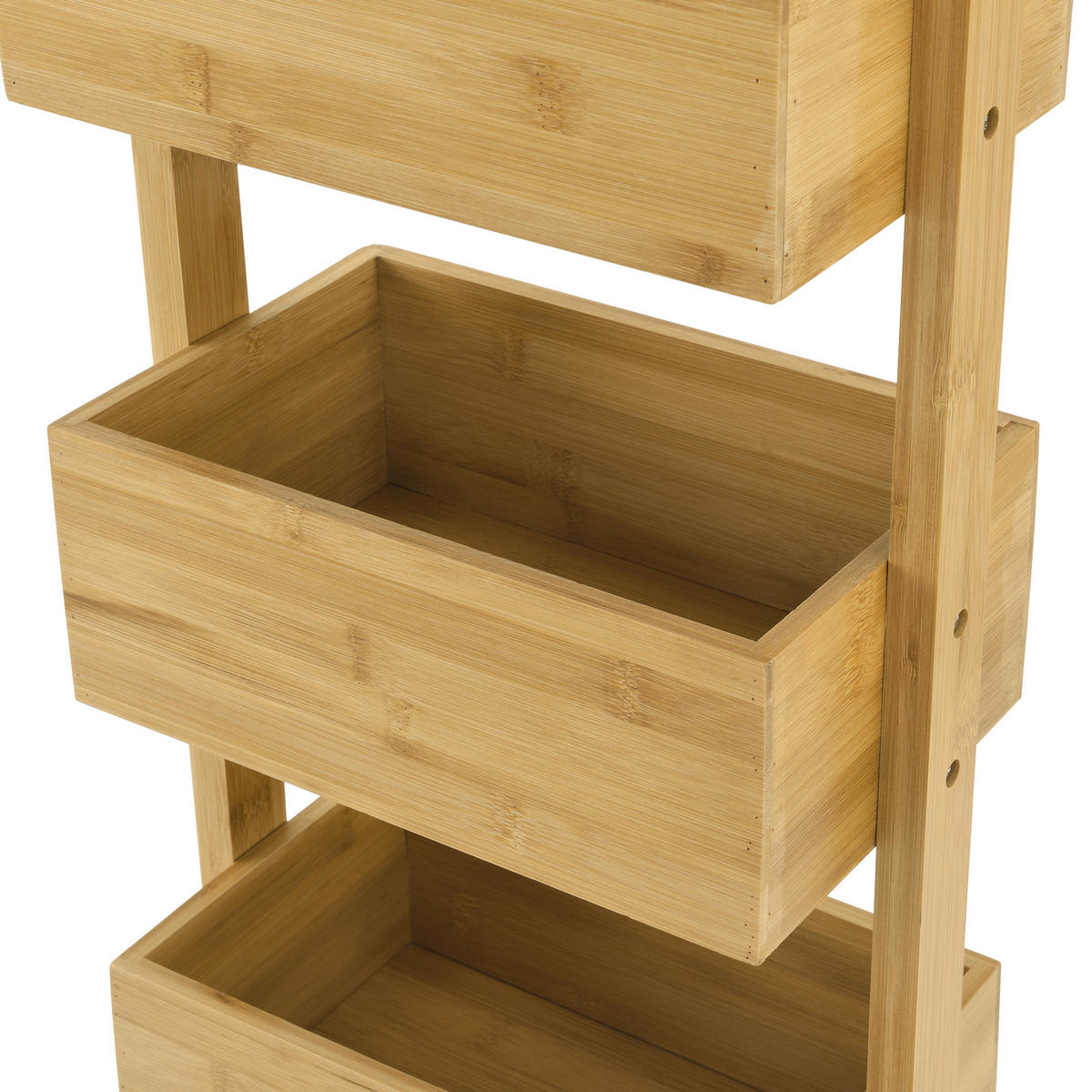 BADEZIMMERREGAL Bardu - Naturfarben, Holz (28/88/16cm) - [en.casa]