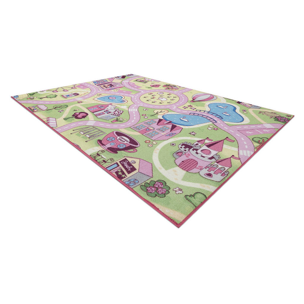 Thumbnail - rugsX Teppich, Pink, Textil, Rechteckig, 95x133 cm, Teppiche & Böden, Teppiche, Teppich Kinderzimmer