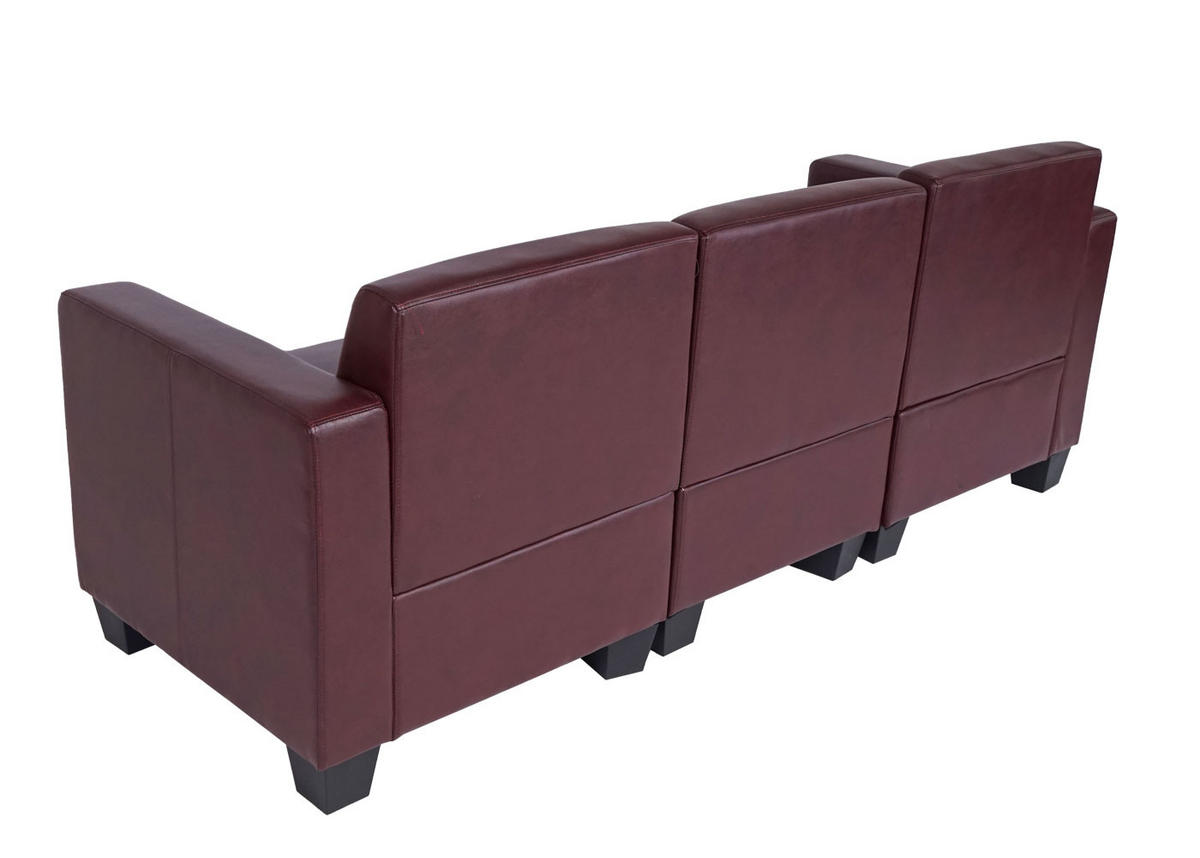 3-SITZER SOFA Rotbraun - Rotbraun, Textil (193/76/72cm) - MCW