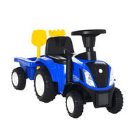RUTSCH-TRAKTOR DE-06095 mit Anhänger, mit Hupe und Sandspielzeug Blau - Blau, Kunststoff/Metall (91/29/44cm) - ComfortXL