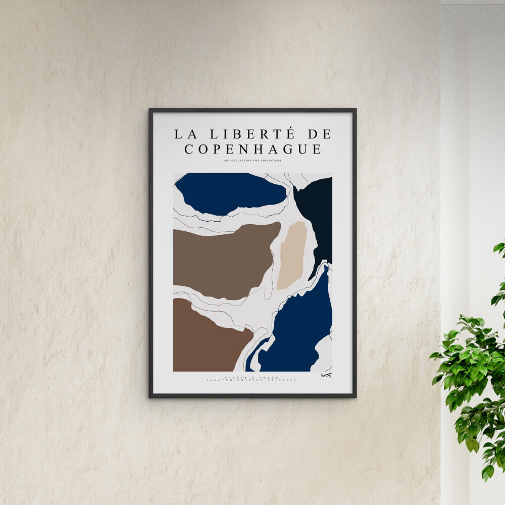 POSTER mit Rahmen Poster & Frame - Collection - La Liberté De Copenhague - 2019 002 - Multicolor/Schwarz, Holz/Papier (50/70cm) - Poster&Frame