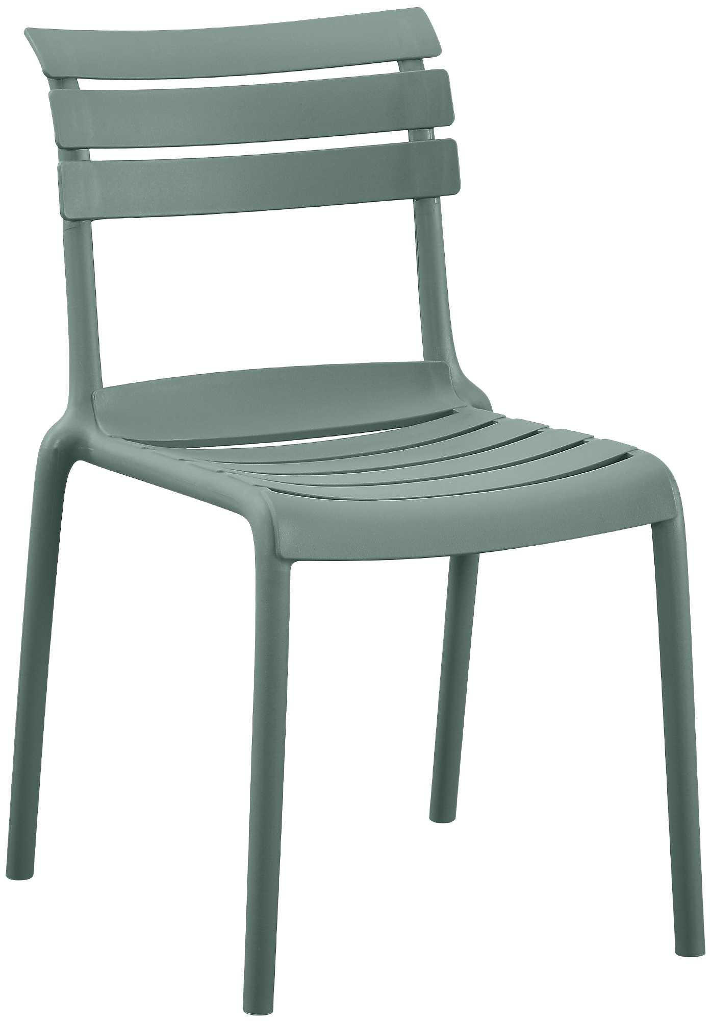 GARTENSTUHL Oskar 49x59x82cm Kunststoff Oliv Stapelstuhl - Olivgrün, Kunststoff (49/82/59cm) - DELUKE