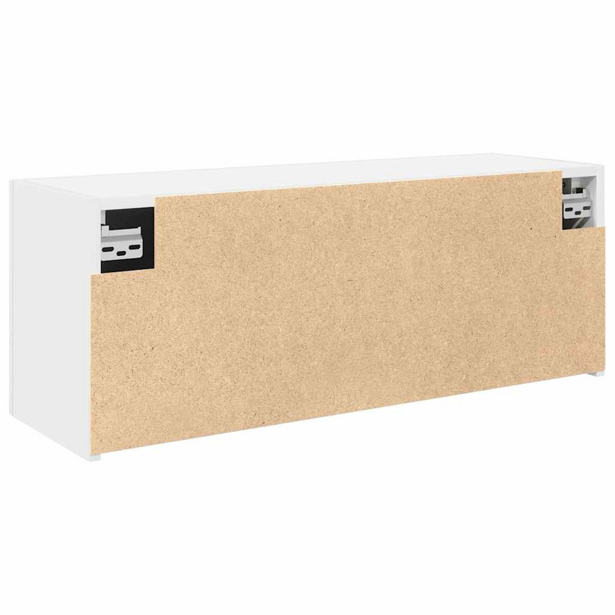 BAD-WANDSCHRANK Weiss 80/25/30 Cm Holzwerkstoff - Weiß, Holzwerkstoff (25/30/80cm) - vidaXL