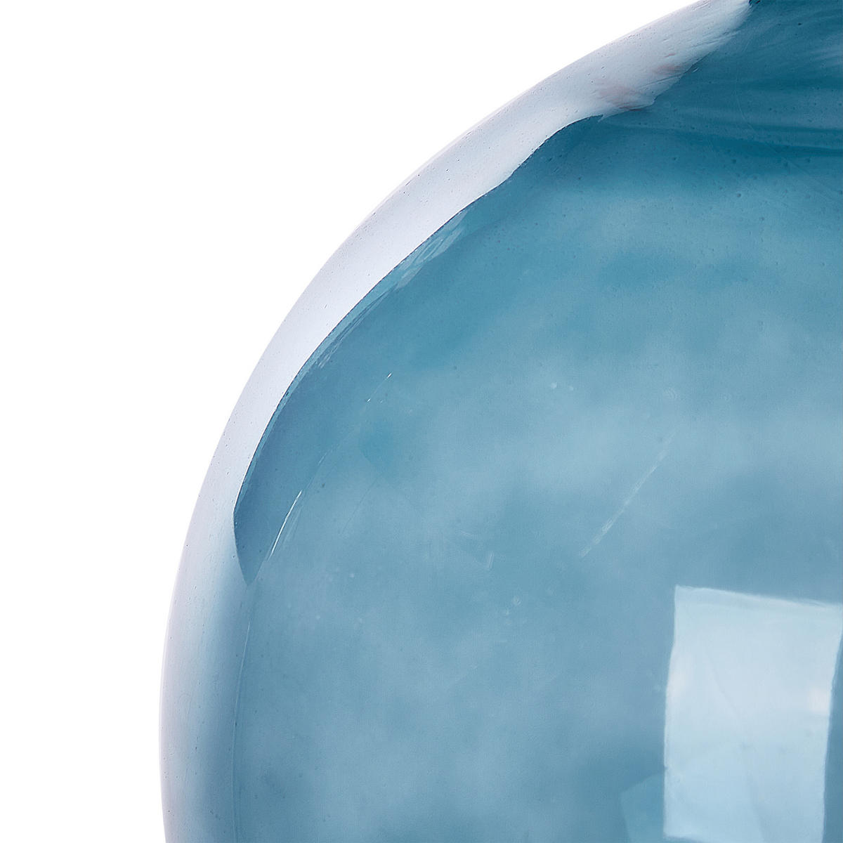 DEKOVASE Glas blau Chappathi - Blau, Glas (31cm) - Beliani