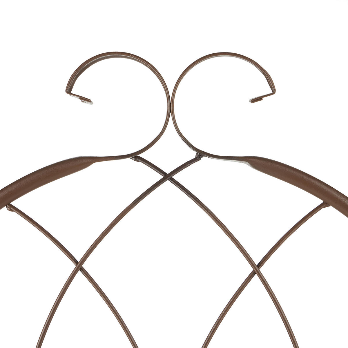 2XRANKGITTER - Braun, Metall (52/179/2cm) - Relaxdays