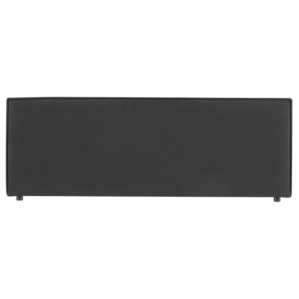 KOPFTEIL KLAO 160X190 CM - Schwarz, Textil (161/59/6cm) - IDIMEX