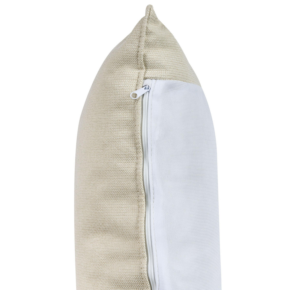 ROHOVÁ POHOVKA 3-místná Látka Světle béžová levostranná Elvenes - béžová, textil (206/140cm) - Beliani