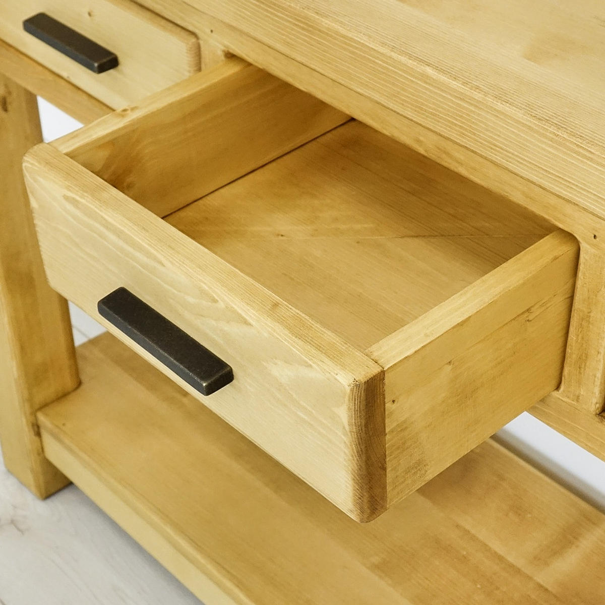 KONSOLENTISCH aus Massivholz Sara - Honig, Holz (35/119/75cm) - Seart
