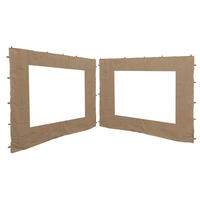 2 Seitenteile 250x190cm mit Fenster Sand - Beige, Kunststoff/Textil (250/190/250cm) - QUICK STAR