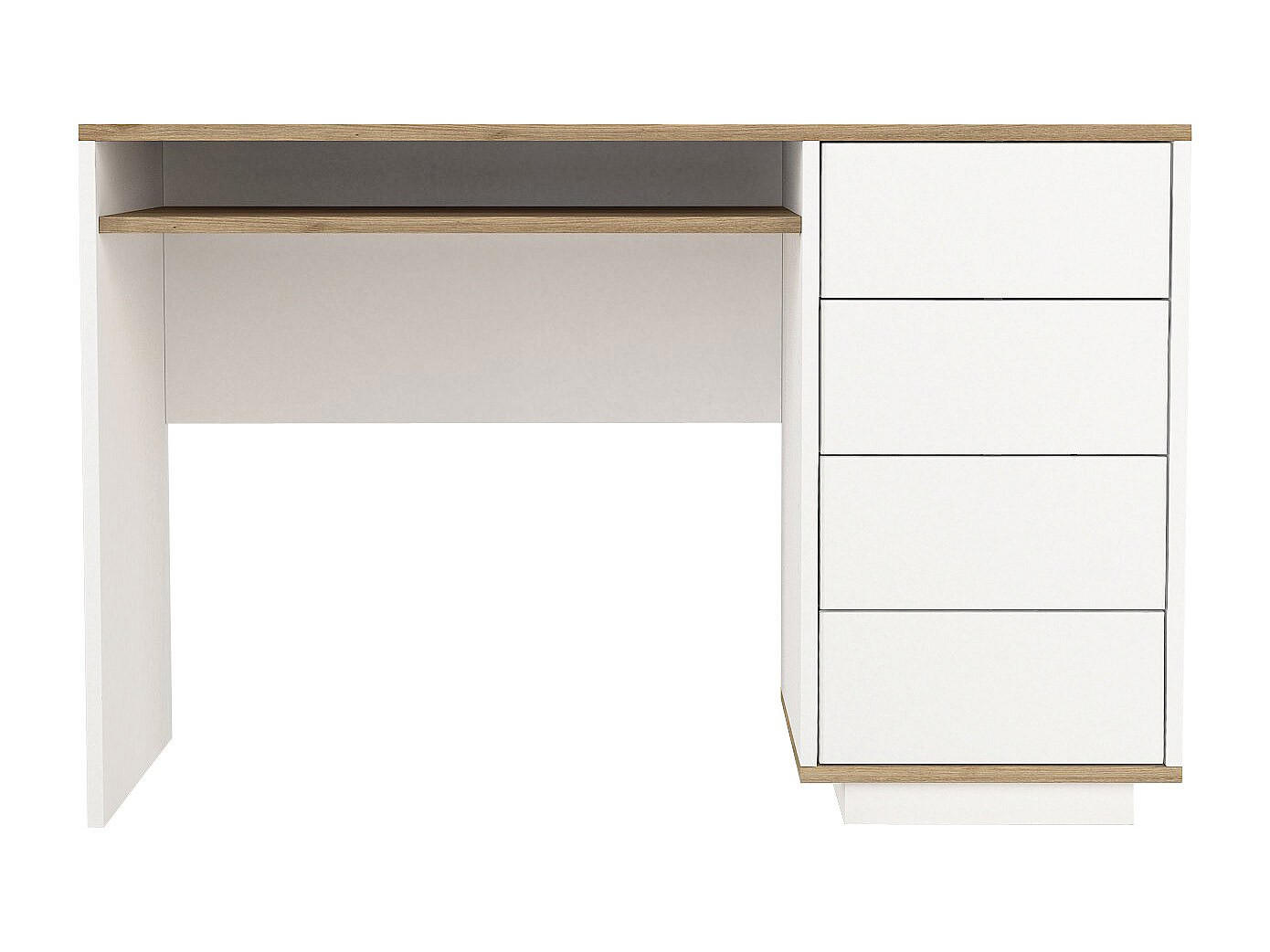 Vente-Unique Schreibtisch Weiß 55x76.8x120 cm