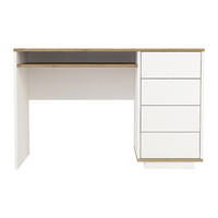 SCHREIBTISCH - 120 cm x 55 cm - holz - weiß Lotula - Weiß, Holz (120/55/76.8cm) - Vente-Unique