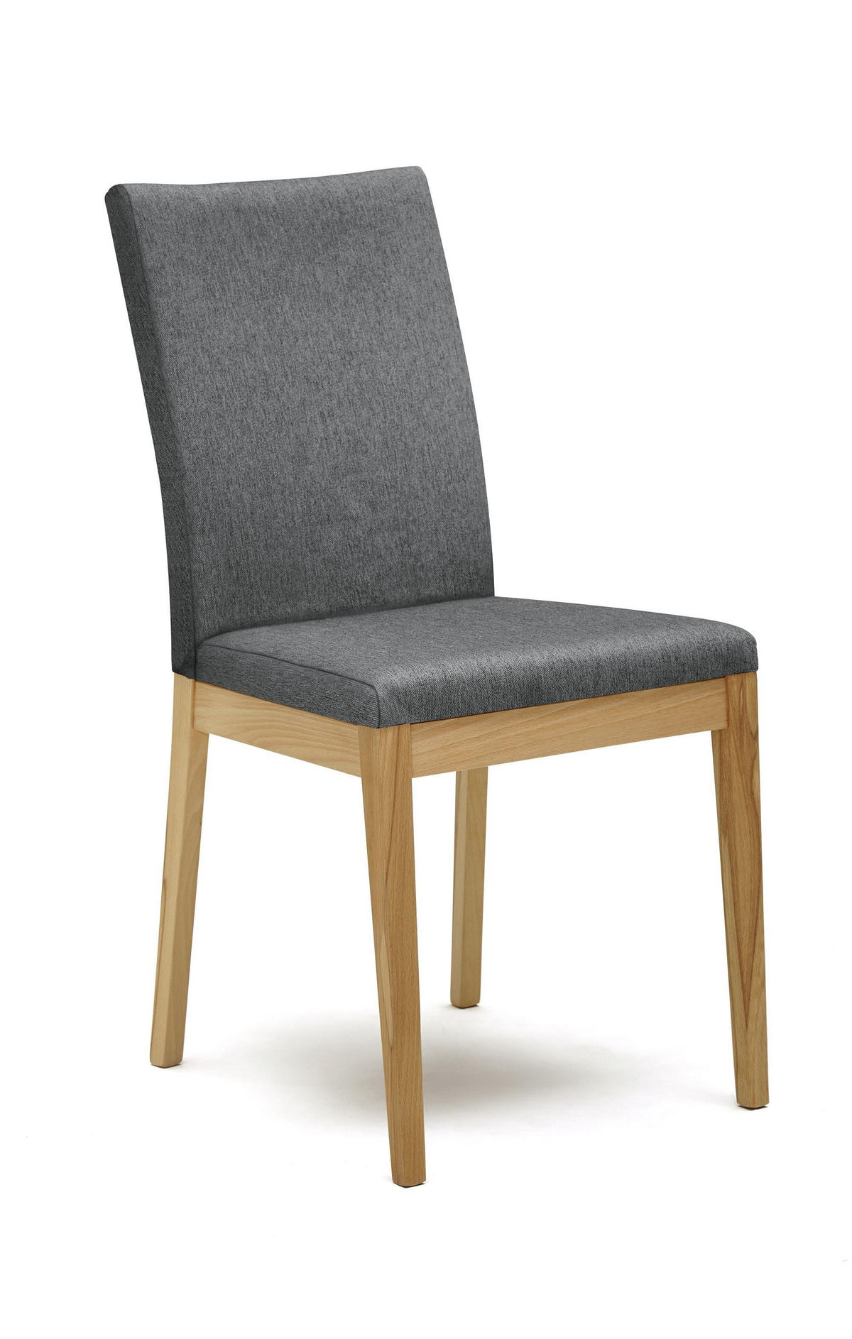 POLSTERSTUHL (2er-Set) Damita Massivholz 45 x 45 x 94 Kernbuche/Grau - Kernbuche/Grau, Kunststoff (45/94/45cm) - 58aufmkessel