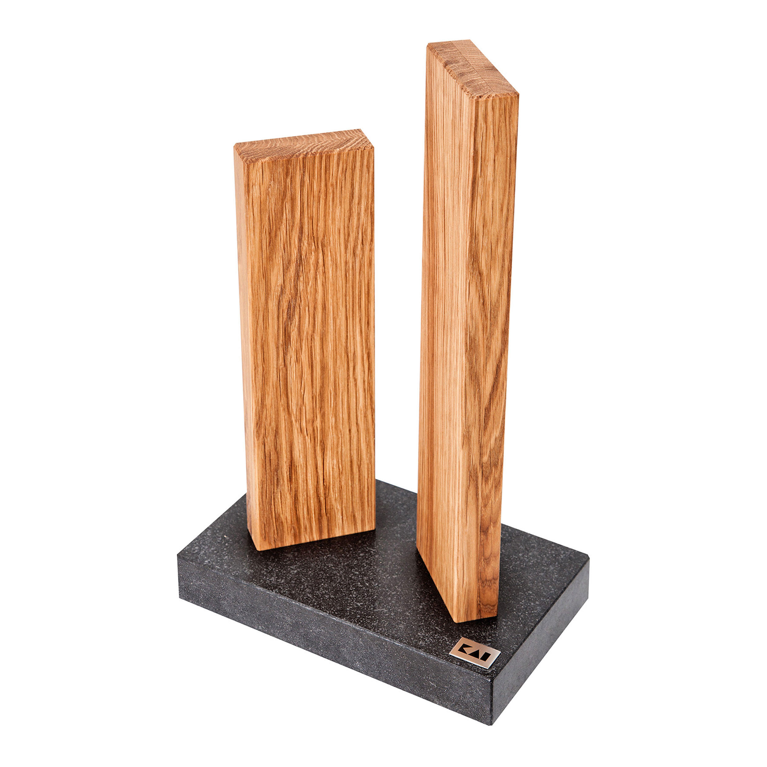 MAGNET-MESSERBLOCK Stonehenge, Eiche, STH-3.3 - Braun, Metall (20/34/13cm) - Kai Messer
