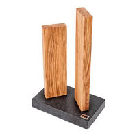 MAGNET-MESSERBLOCK Stonehenge, Eiche, STH-3.3 - Braun, Metall (20/34/13cm) - Kai Messer