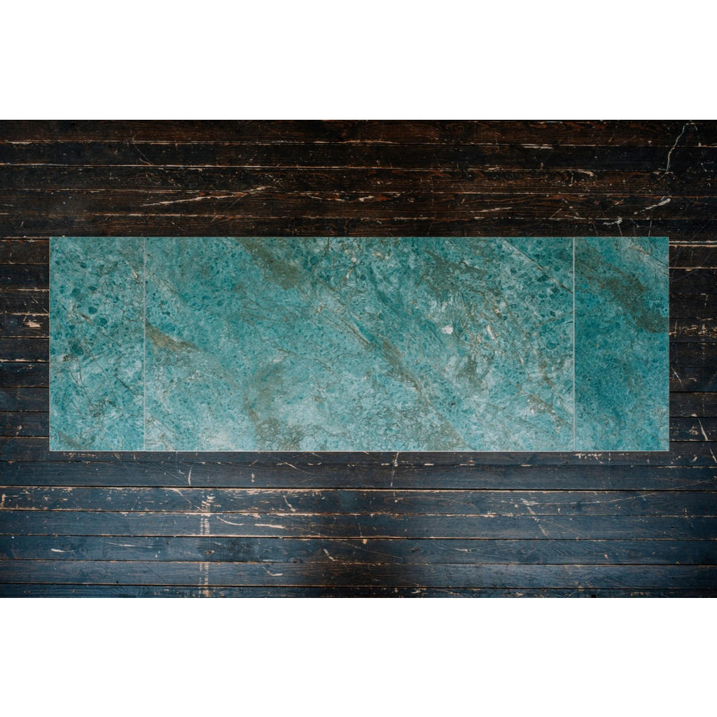 Thumbnail - Kawola Esstisch, Grün, Schwarz, Glas, Rechteckig, 100x76x200 cm, Esszimmer, Tische, Esstische