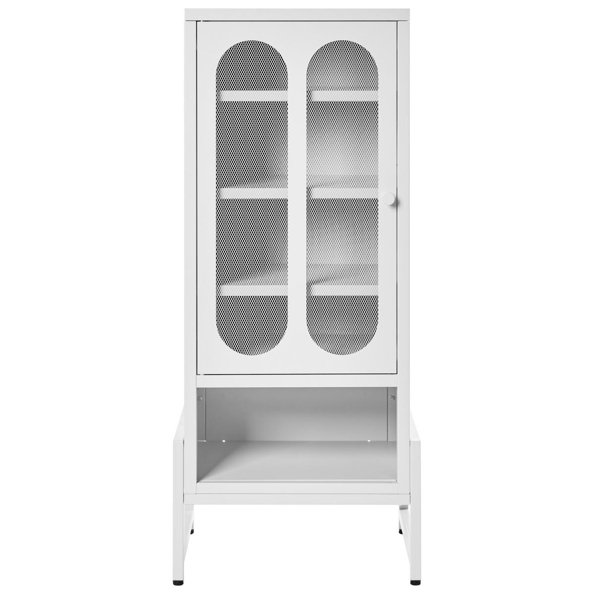 SIDEBOARD Kov Bílý Soletta - bílá, kov (47/108/35cm) - Beliani