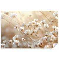 TAPETE - Wild - Blumen - Weiß - 400x280 cm - Creme, Papier (400/280cm) - OnlyWow
