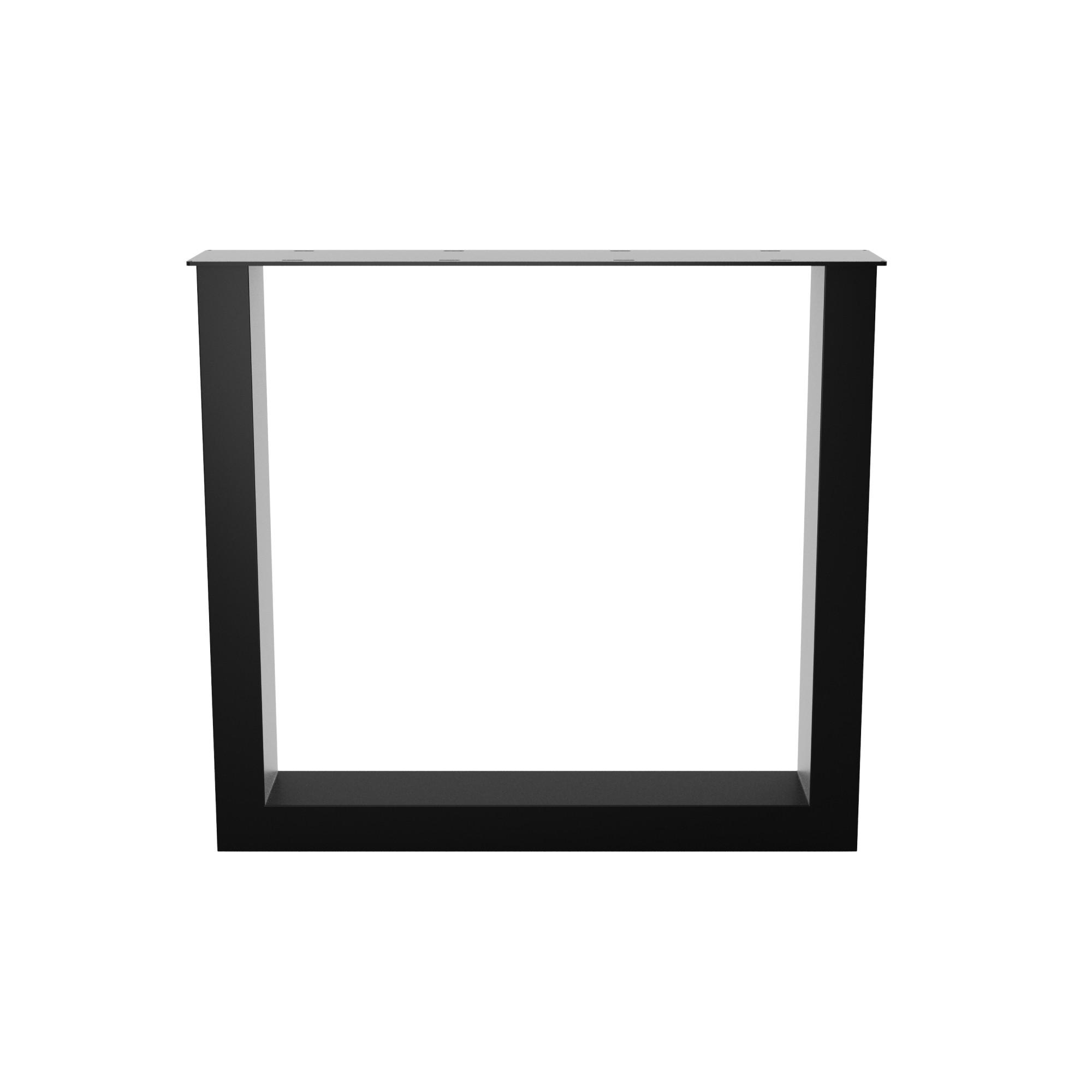 TISCHBEINE Eta Lite Extreme 2er-Set Schwarz 72cm - Schwarz, Metall (80/72/10cm) - Metalo Pro