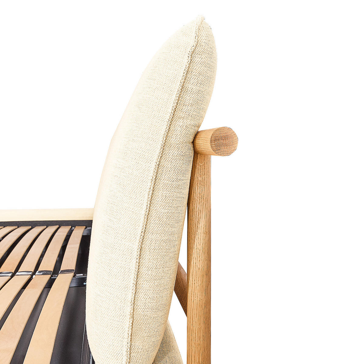 POLSTERBETT - Creme, Textil (140/200cm) - home24