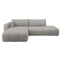 ECKSOFA Furyn O, Seite: Links - Schwarz/Grau, Holzwerkstoff/Kunststoff (262/145cm) - MIRJAN24