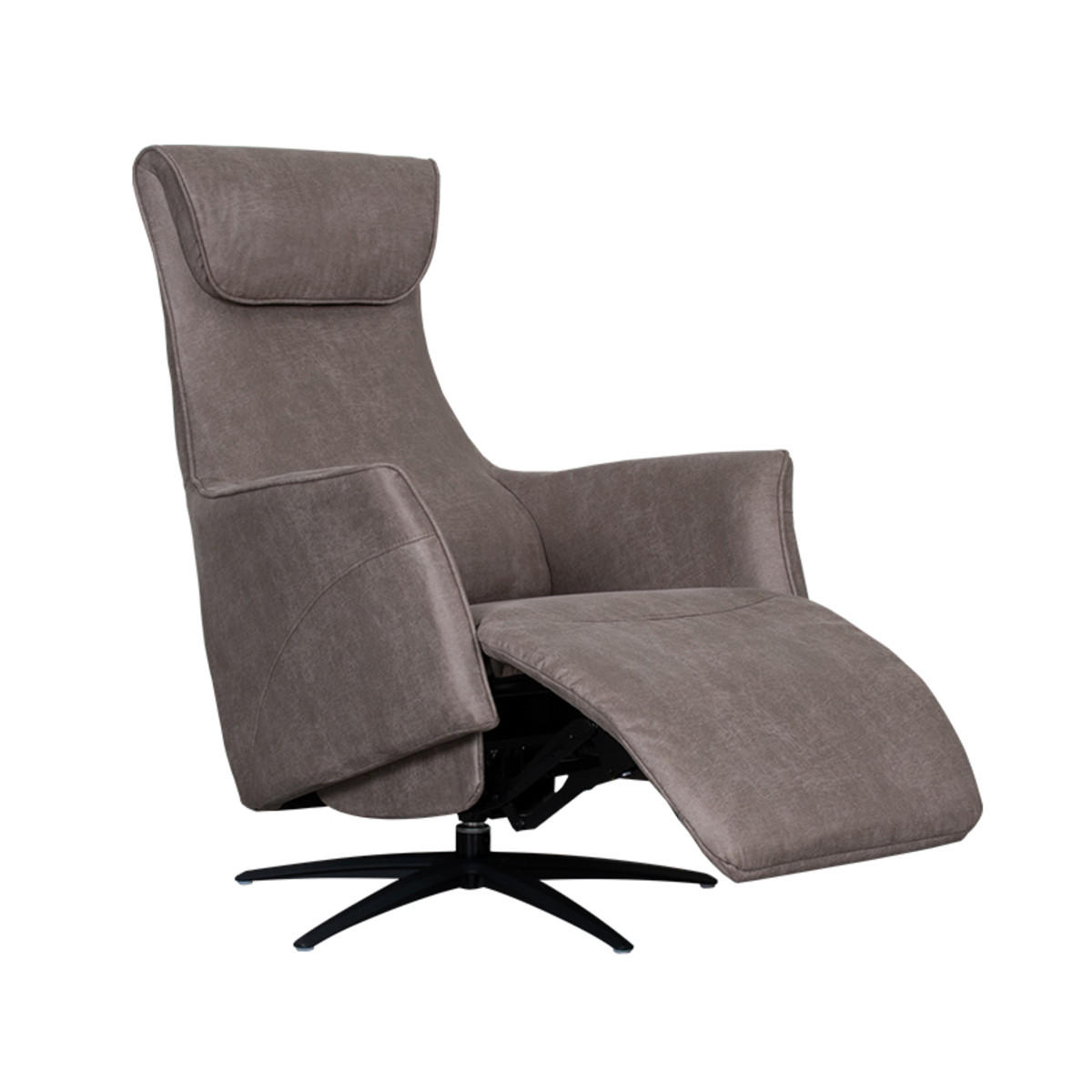 SESSEL Lund Taupe 83/74/112 cm - Taupe, Textil (74/112/83cm) - LABEL51