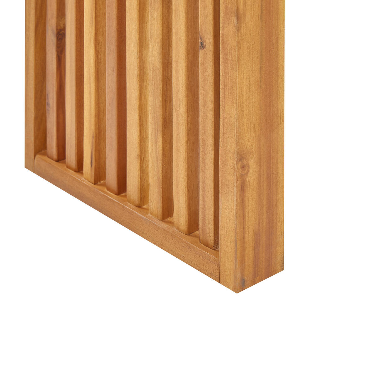 GARTENTISCH Akazienholz hellbraun 150/35 cm Bellano - Hellbraun, Holz (35/150/60cm) - Beliani