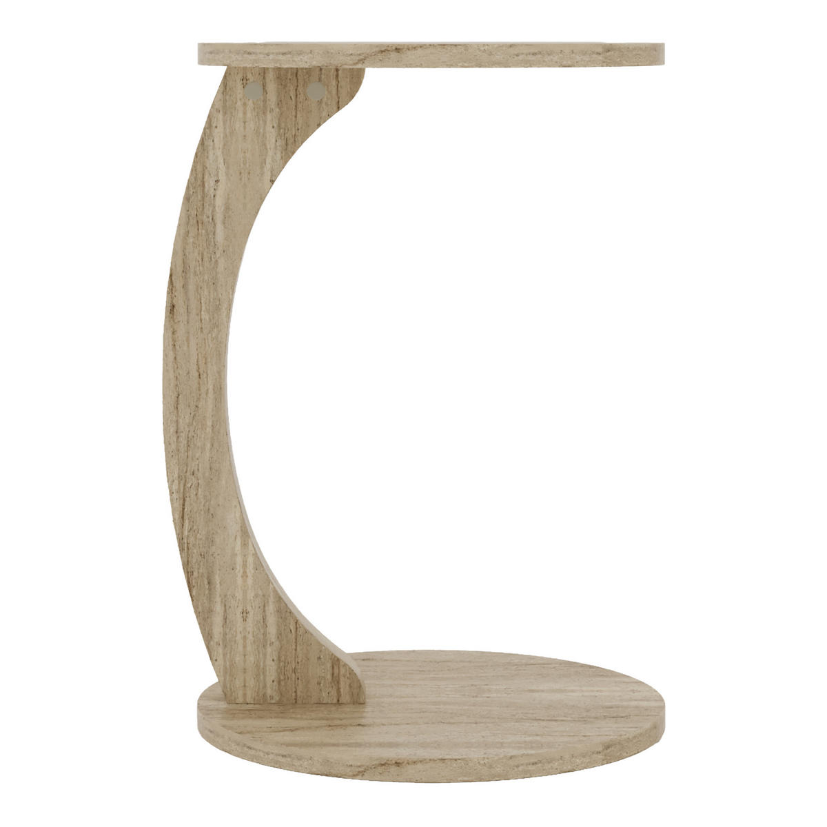 BEISTELLTISCH Holeby - Hellgrau, Holzwerkstoff (38/38/56cm) - [en.casa]