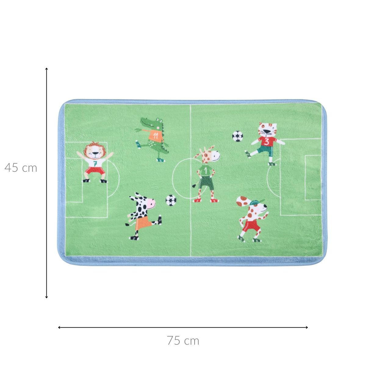 KINDERMATTE Maracana 75/45/0,5 cm - Grün, Textil (45/75cm) - STOF