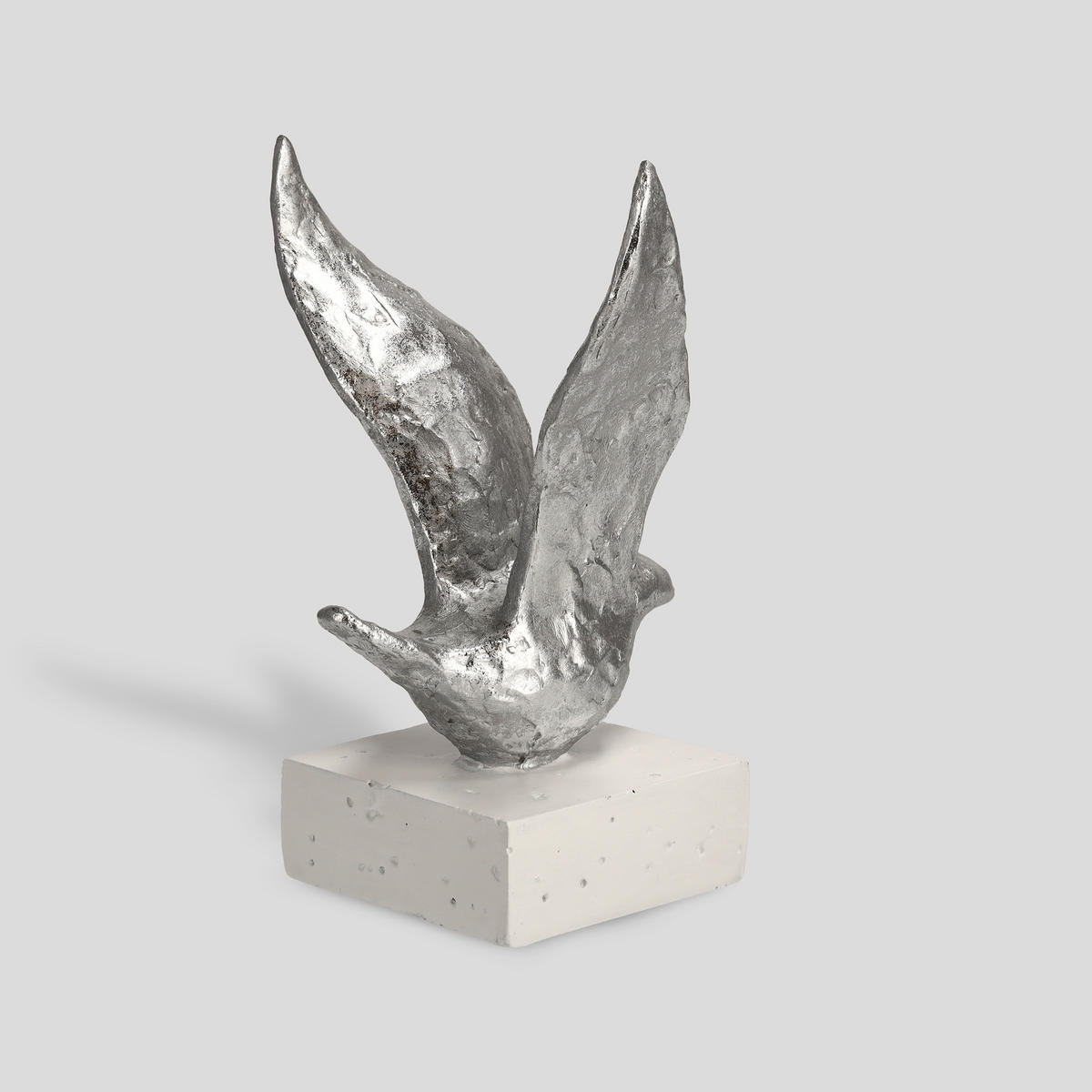 DEKOFIGUR Pasare - Silberfarben, Kunststoff (15.5/22/14cm) - home&you