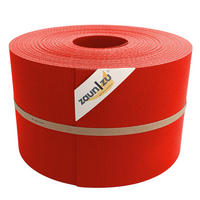 SICHTSCHUTZSTREIFEN DELUX-P Sichtschutzrolle Wabenstruktur Rot 50m - Rot, Kunststoff (5000/19cm) - ZAUN|ZU