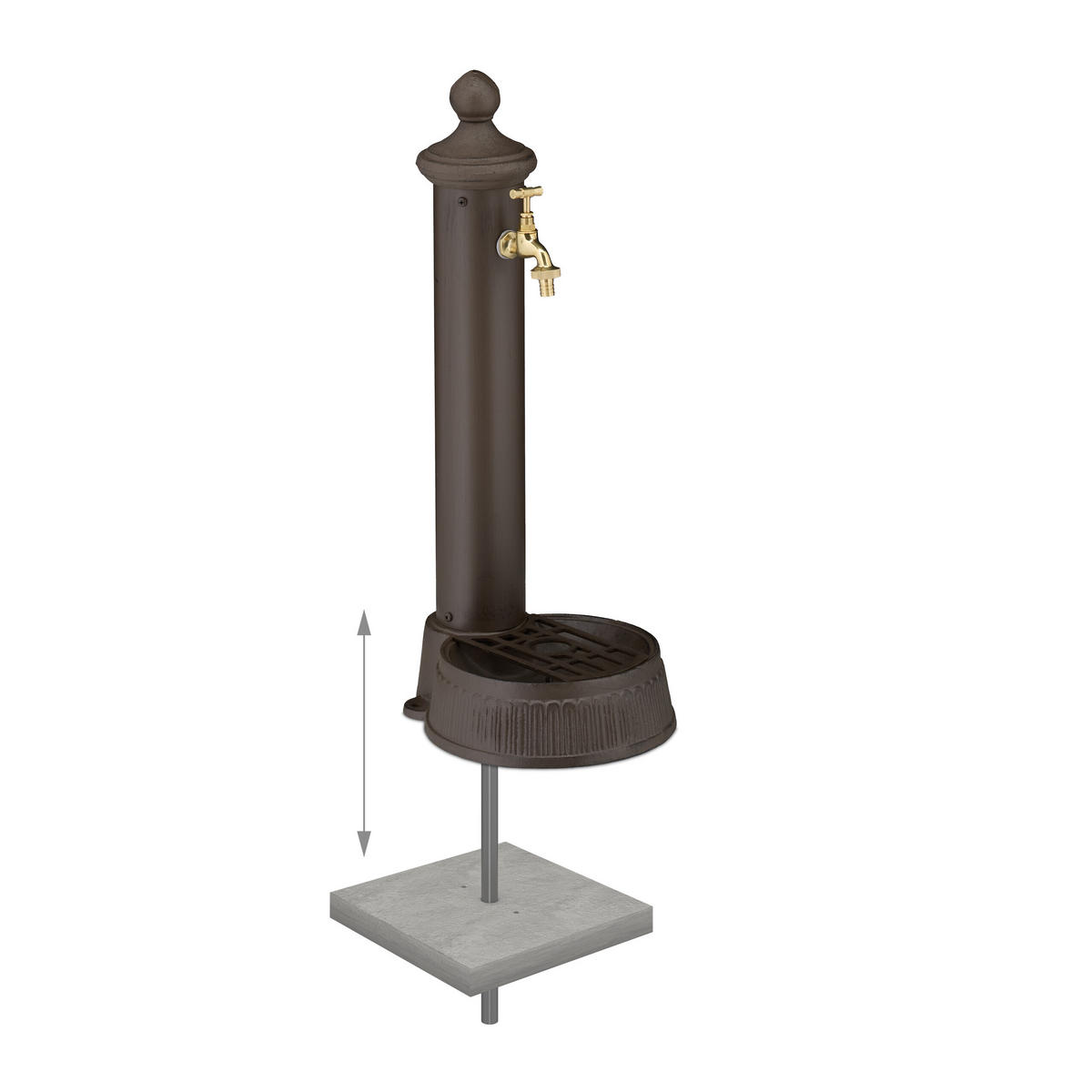 STANDBRUNNEN - (30/25/65cm) - Relaxdays