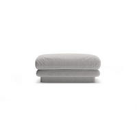 POUF Torino aus strukturiertem Stoff hellgrau - Hellgrau, Textil (80/41/80cm) - Micadoni