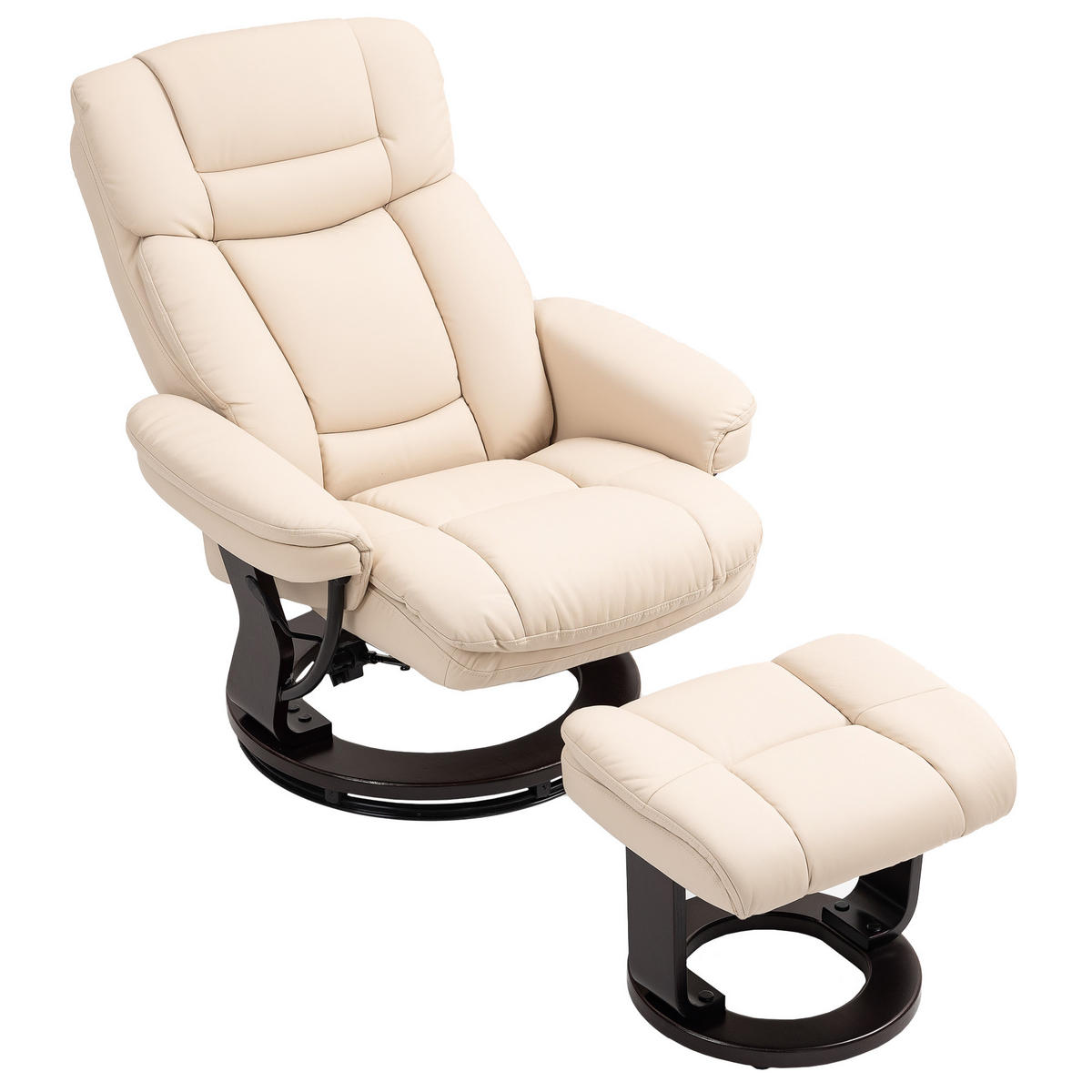SESSEL Creme 86.0/83.0/107.0cm - Creme, Leder (83/107/86cm)