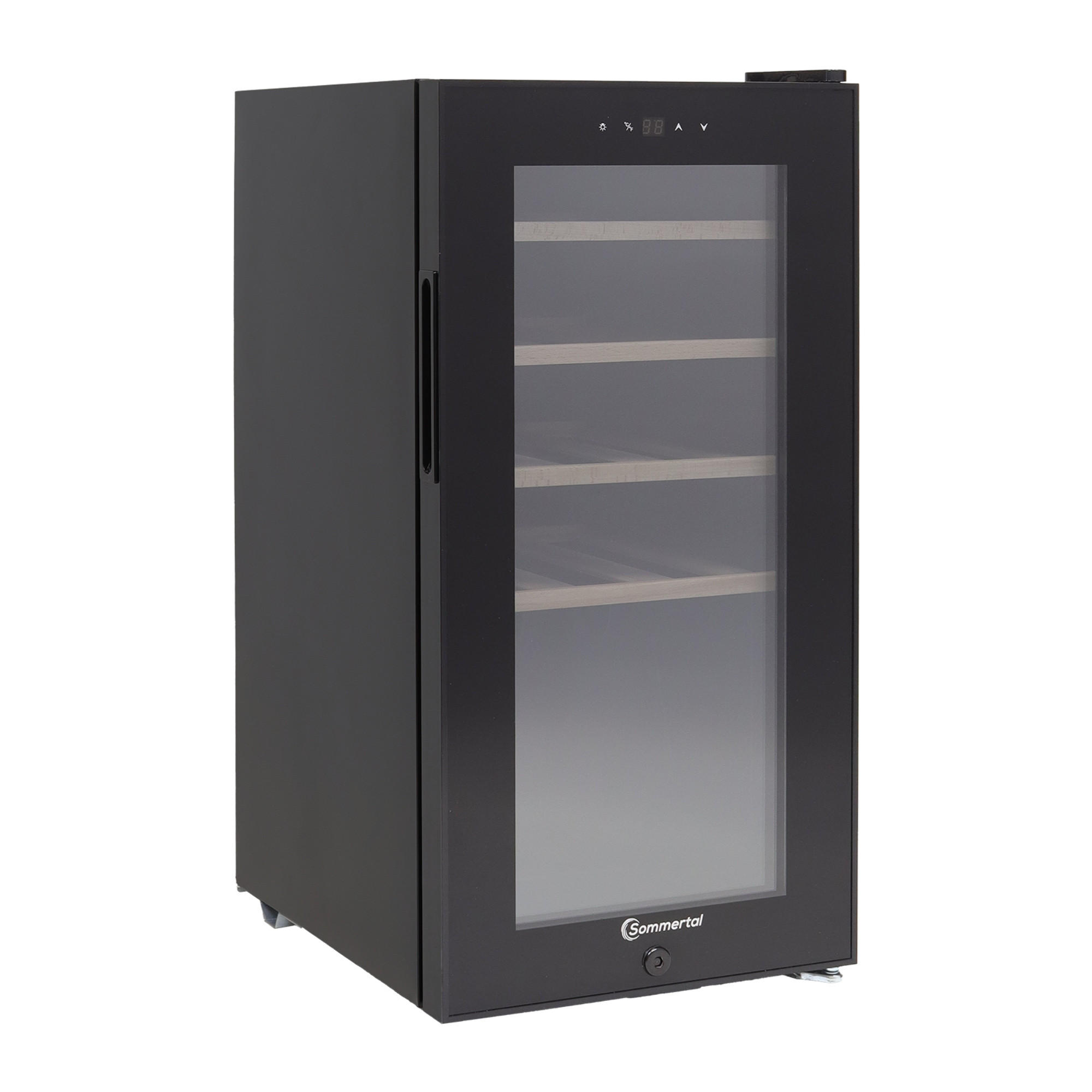 WEINKÜHLSCHRANK WK 50 - Schwarz, Metall (34.5/69cm) - Sommertal