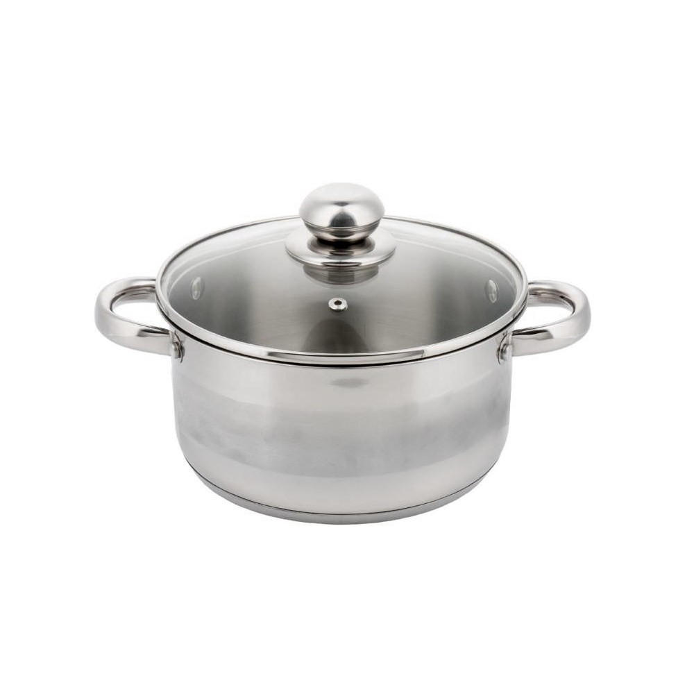 TOPF Silber 24/24/13.5 cm KH4331 - Silberfarben, Metall (24cm) - Kinghoff 