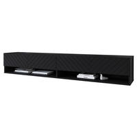 TV-LOWBOARD A180 MDF - Alufarben/Graphitfarben, Holzwerkstoff/Kunststoff (180/30/33cm) - MIRJAN24