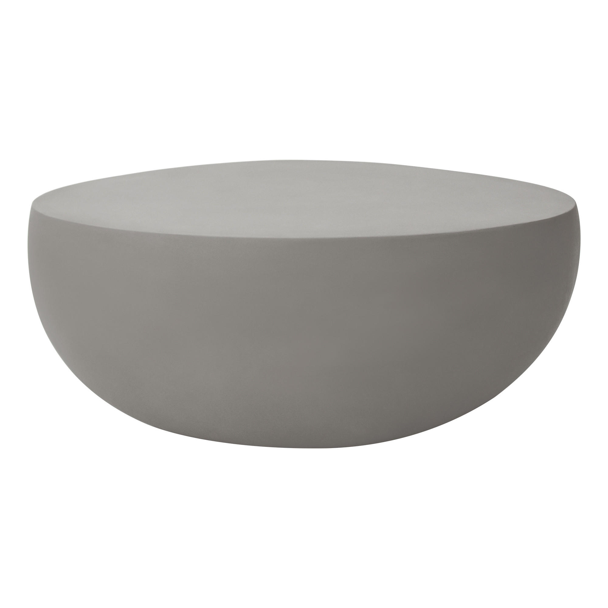 COUCHTISCH IKARIA aus Zement 107 x 100 x 41 cm - Grau, Naturmaterialien (107/100/41cm) - Elementi