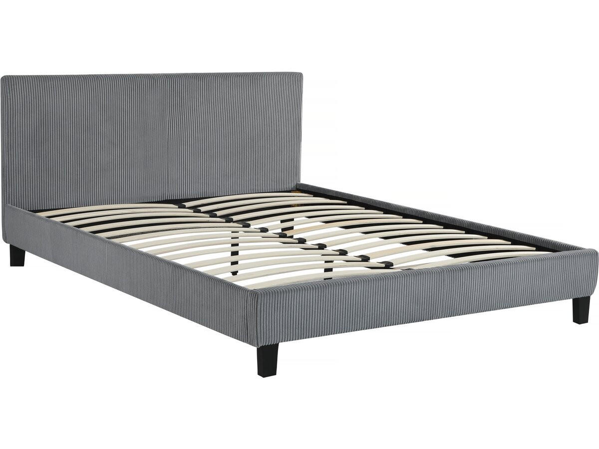 BETT ambre Grau - Grau, Textil (190/140cm) - Habitat Garten