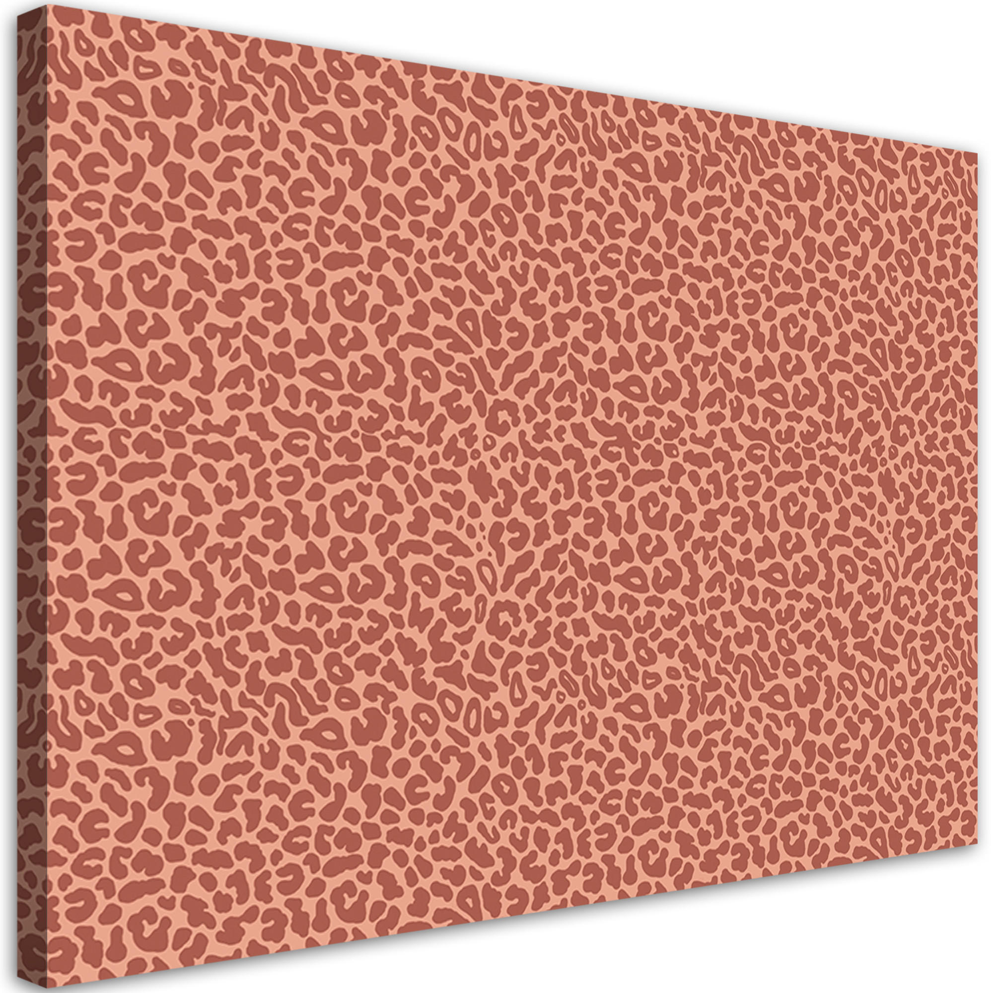 WANDBILD leopard leopard pelfpatches muster - Rot, Textil (60/40cm) - Feeby