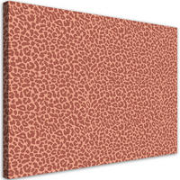 WANDBILD leopard leopard pelfpatches muster - Rot, Textil (60/40cm) - Feeby