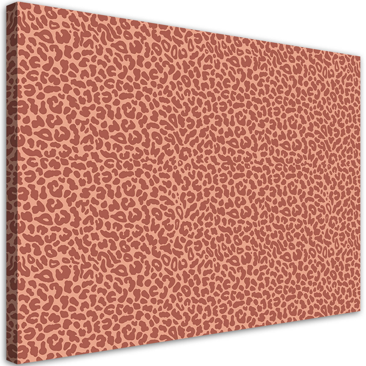 WANDBILD leopard leopard pelfpatches muster - Rot, Textil (60/40cm) - Feeby