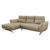 ECKSOFA Giovanni Z LCH, Seite: Links LC-2R - Beige/Schwarz, Holz/Textil (298/195cm) - MIRJAN24