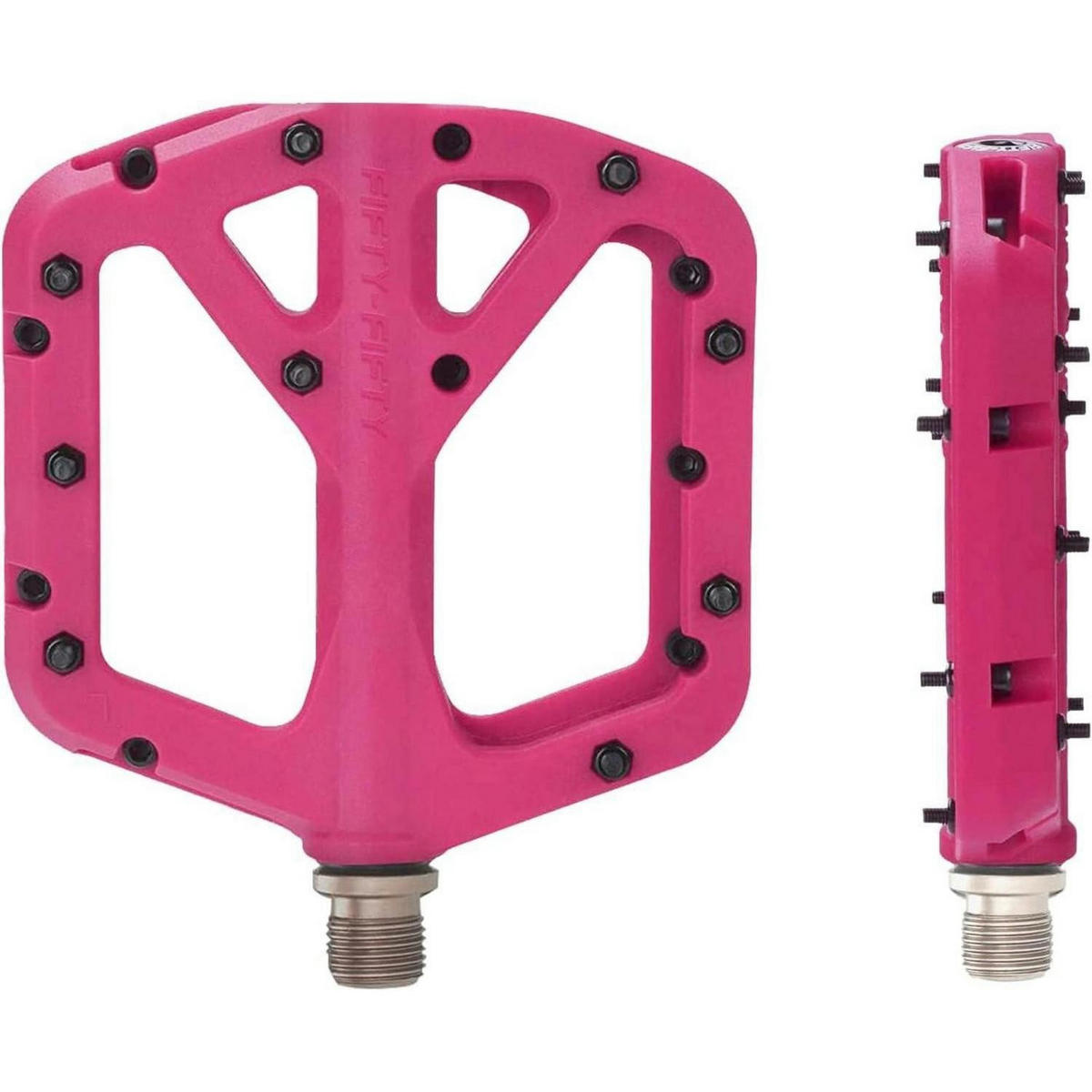FAHRRADPEDALE Nylon Composite Rosa - Rosa, Kunststoff (10.4/1.5/10.6cm)