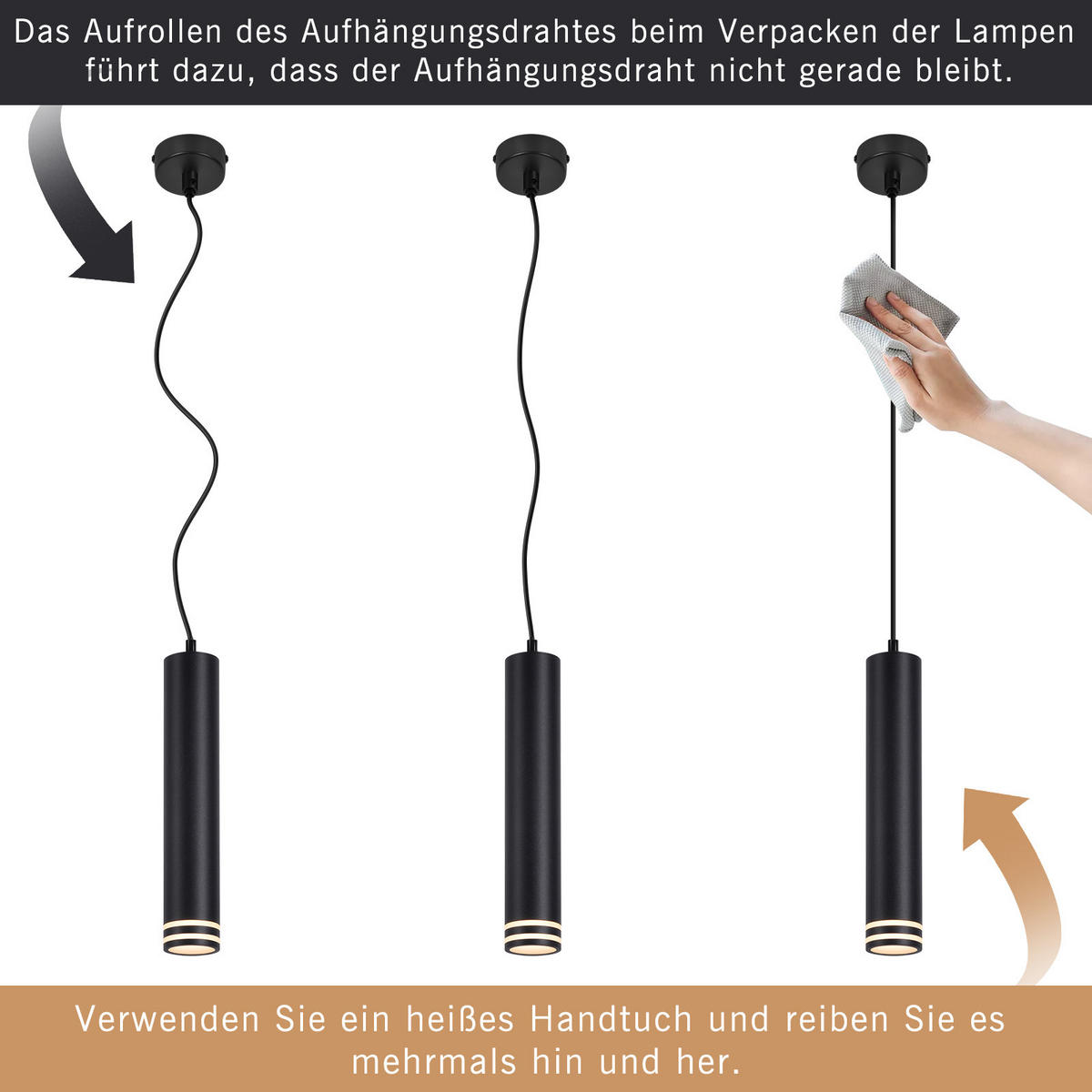 PENDELLEUCHTE Darien 155/30/6 cm - Schwarz, Metall (155/30/6cm) - ZMH