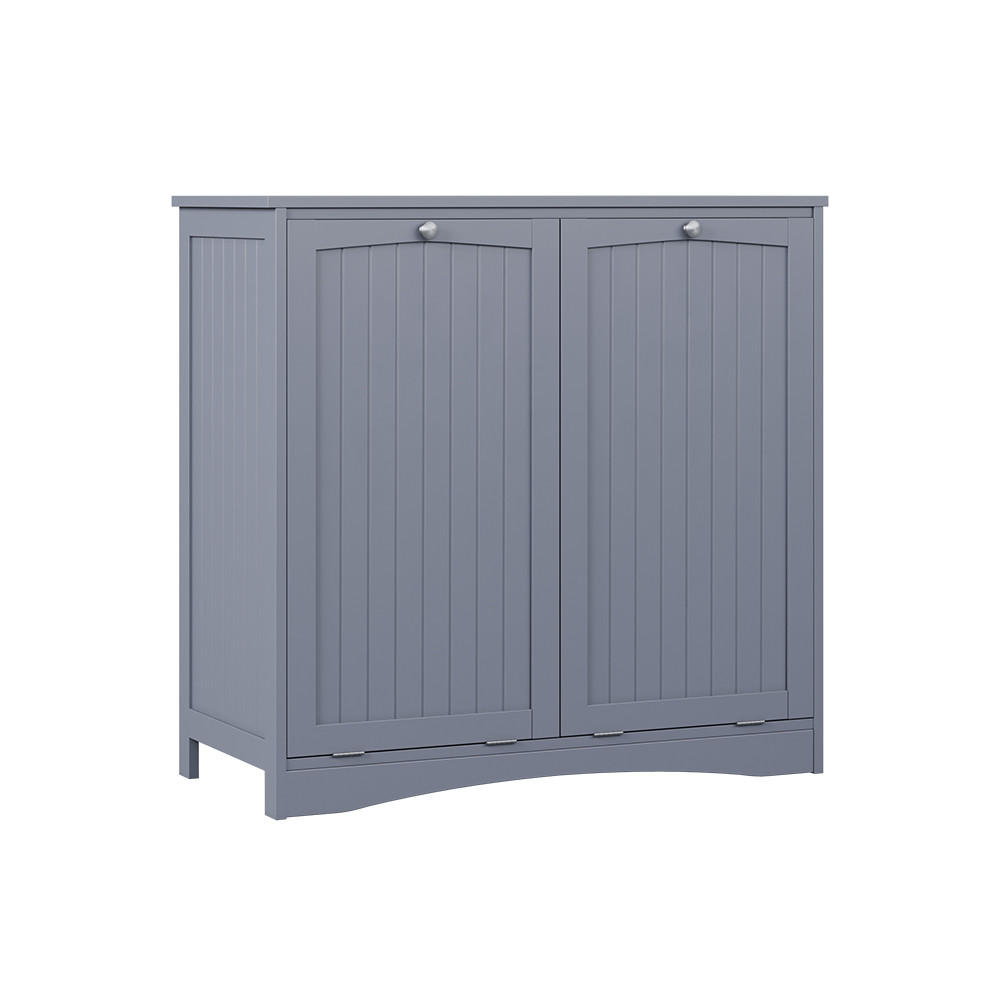 Vicco SKŘÍŇKA DO KOUPELNY Bianco Šedá 83 x 80 cm se 2 koši na prádlo