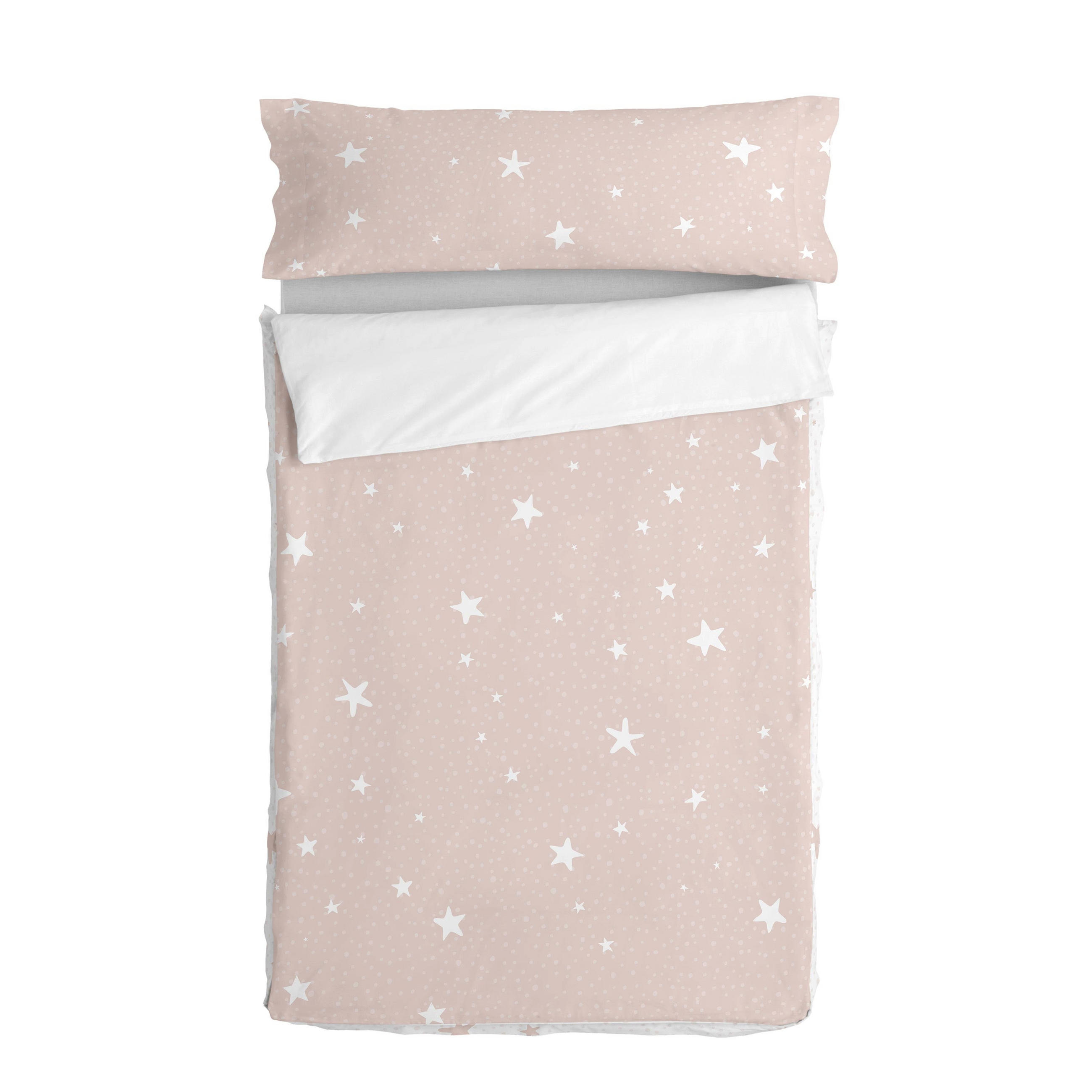 NORDIC-SACK little star 90x200 cm ohne füllung rosa - Pink, Textil (90/200cm) - Happy Friday