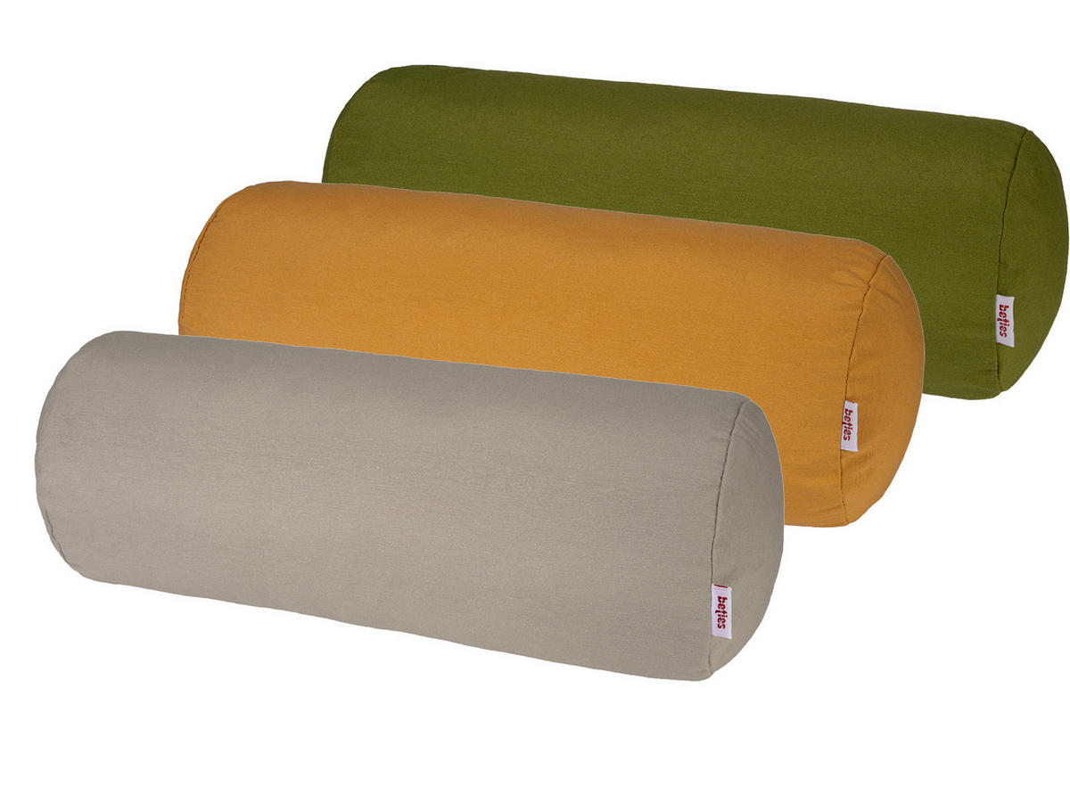 NACKENROLLENHÜLLE Wunschton safran-gelb 15/40 cm - Gelb, Textil (15/40cm) - beties Heimtextil