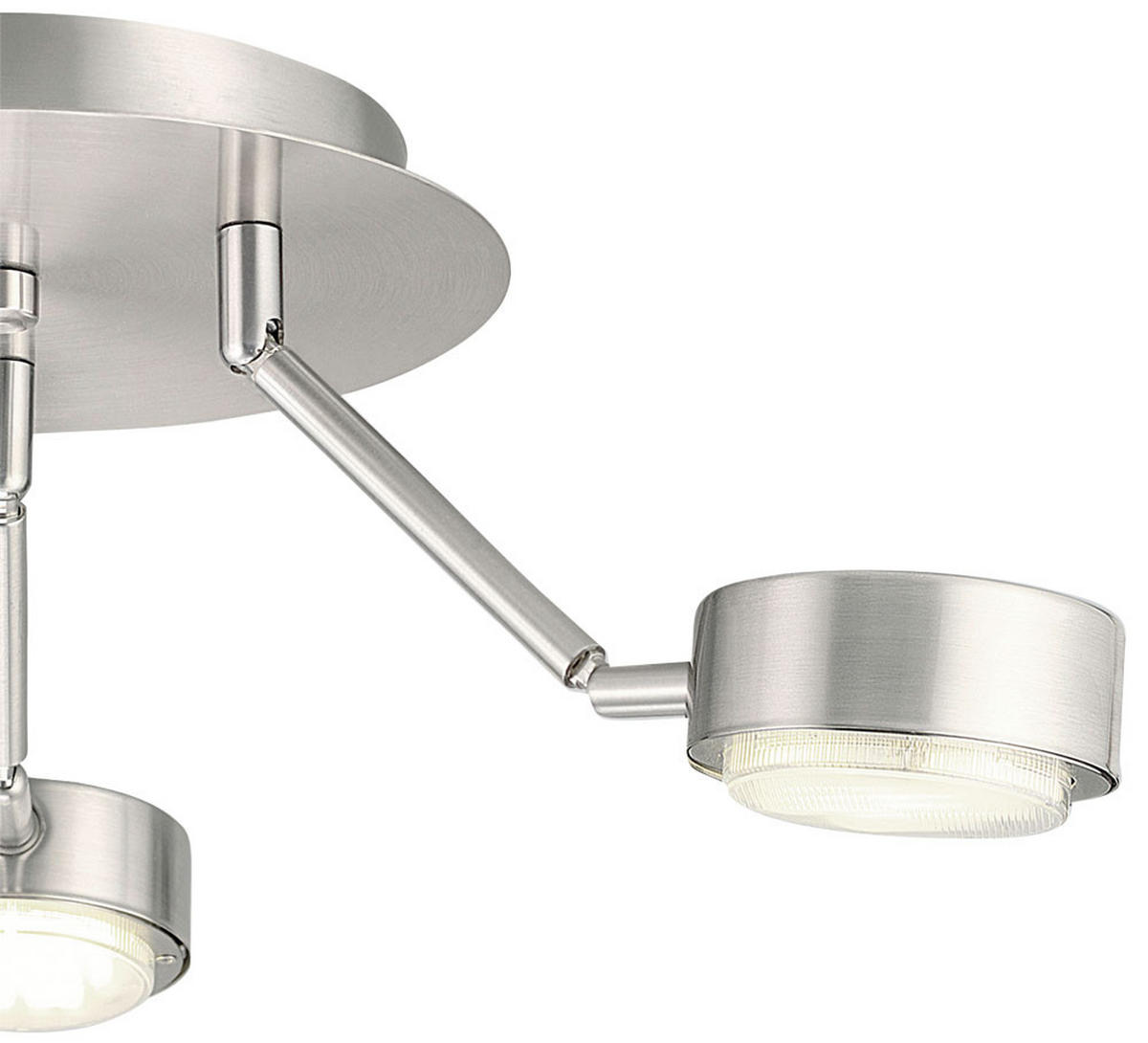 LED DECKENLEUCHTE COPO Silber matt - Silberfarben, Metall (18.2/18.2/58cm)