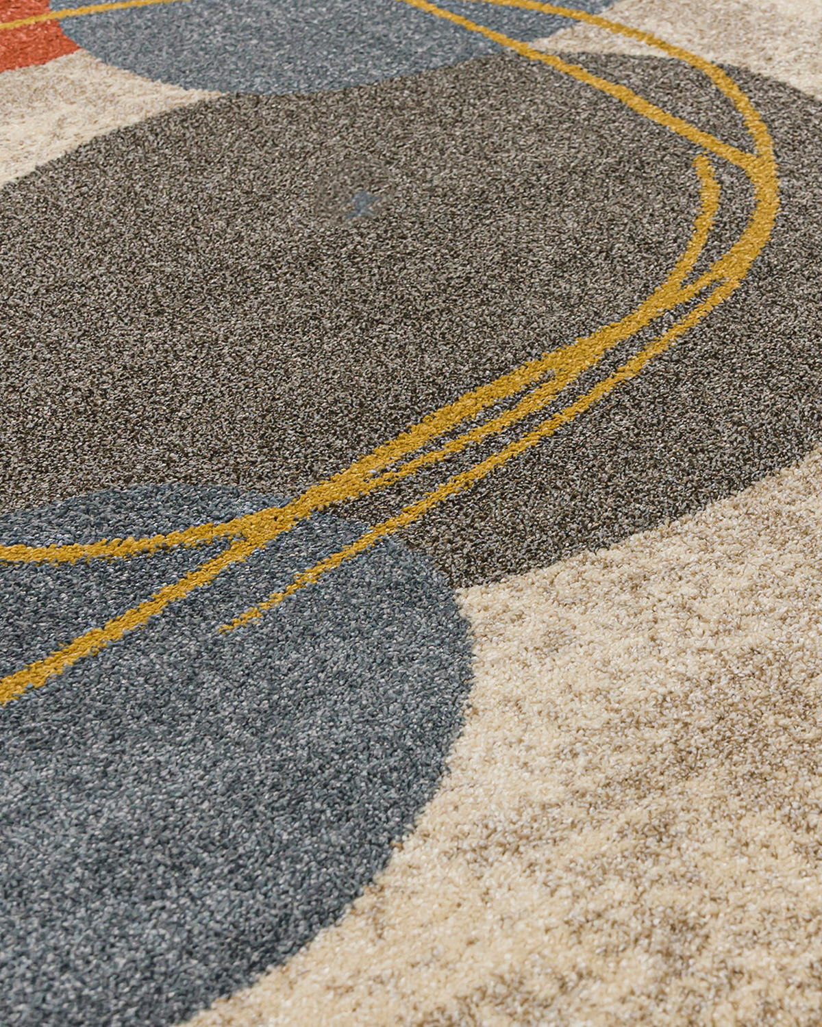 TEPPICH Beige Geometrisch In-Outdoor Pflanzlich Kurzflor Rechteckig 160 x 230 cm - Hellbraun/Blaugrau, Textil (160/230cm) - Mazovia