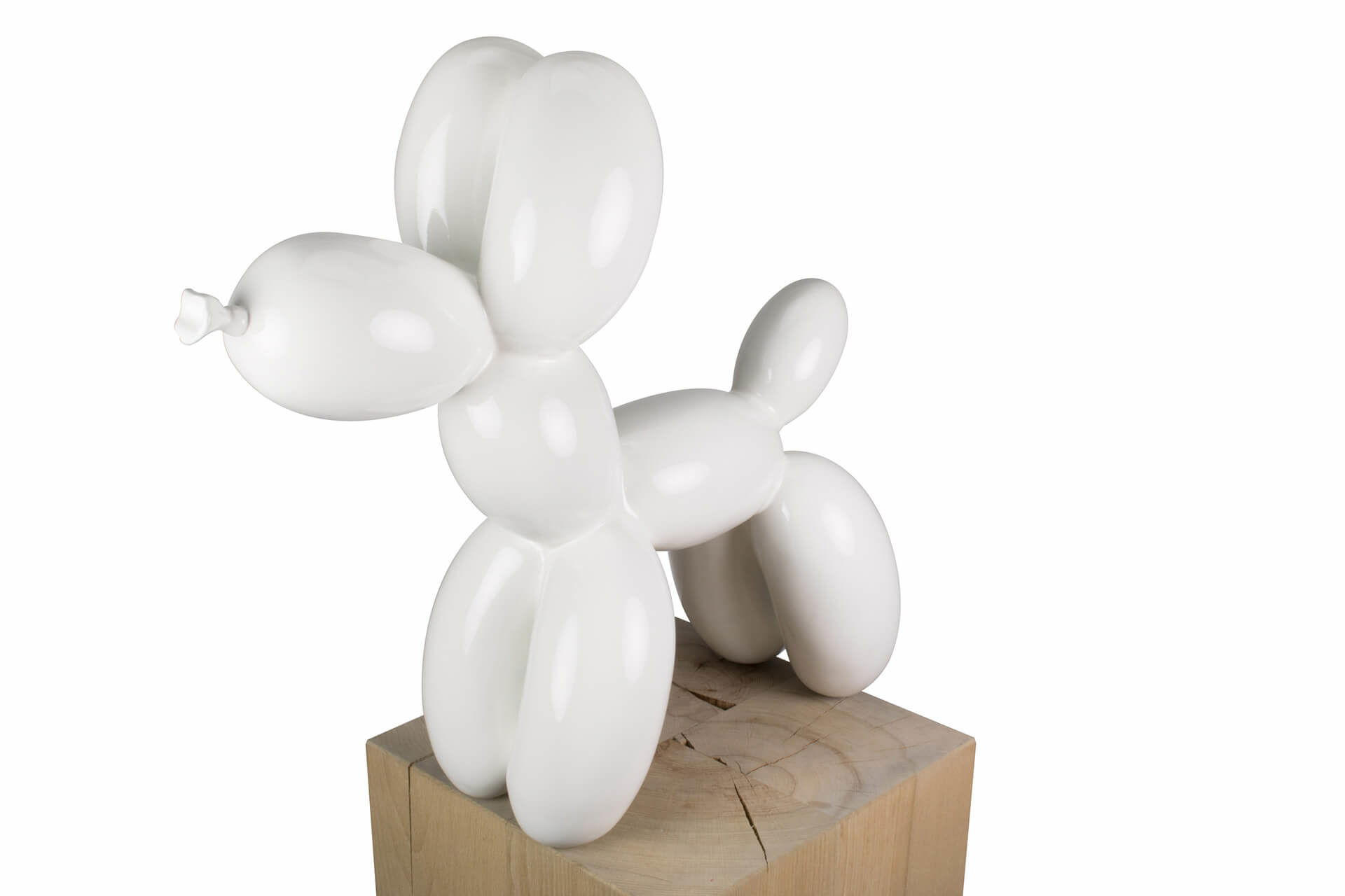 KUNSTLOFT DEKORATIVNÍ SOCHA BÍLÁ, 50/46 CM